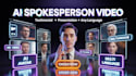 create ai spokesperson video testimonial presentation in any language