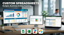 design google sheet ,microsoft excel online ,zoho sheet, airtable spreadsheet