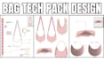 make bag tech pack design good hand bag tech pack flat sketch
