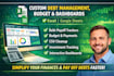 custom debt management debt payoff budget csv planner in excel google sheets
