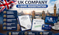 register UK comapny and UK bank
