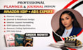 create planners, journals and notebooks, amazon advertising