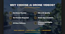 build ai premium drone showcase videos of luxury real estate