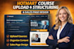 setup hotmart product upload course and build sales funnel that converts