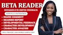 beta read, critique dark fantasy, romance, mystery, thriller or fiction novel
