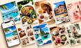 create eye catching canva designs for instagram, flyers, ads and social media