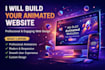 design an animated modern responsive website