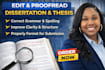 edit and proofread dissertation, thesis, academic content