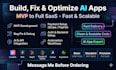 do vibe coding using lovable bolt replit for your mvp, fix vibe code errors,bugs