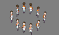 pixel art character pixel art animation sprite sheet rpg maker game assets