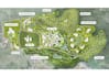 design 3d site plan presentation by google map, smart city,landscape aerial view