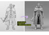 convert 2d to 3d model, sketch to 3d model, figurine mascot for 3d printing