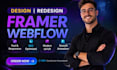 develop framer website design and webflow website design framer webflow expert