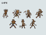 pixel art bosses, characters and sprite animations