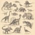 draw dinosaurs and animals illustrations