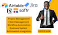 setup airtable,airtable database,crm,softr webapp,airtable automation,n8n