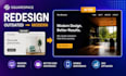 redesign squarespace website for modern professional look