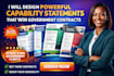 do government capability statement, capability statement for government contract