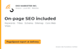 build a fast hand coded HTML website with on page SEO