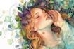 create a custom watercolor illustration