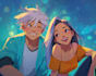 draw anime couple illustration