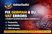 fix your german and eu vat errors and submit elster returns correctly