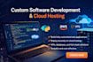 build custom web app and host it on cloud server