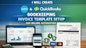 create xero quickbooks bookkeeping invoice template setup and billing automation