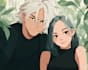 draw anime couple illustration