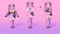 draw 2d vtuber model, live2d rig, anime nsfw live 2d vtuber, vtuber commission