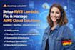 setup AWS lambda, fix manage AWS cloud solution architect devops cloud computing