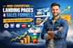 develop ucraft funnelish carrd unbounce webnode zyro landing page website design