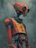 create cinematic sci fi robot character art with stunning detail