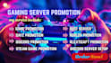 discord server promotion, game server growth fivem rust minecraft