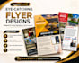 design real estate and business flyer for marketing