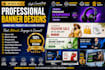 create modern face book coverbanner and book cover
