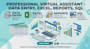 do data entry, spreadsheets, and database management