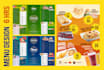 do creative trifold brochure, postcard, flyer, menu in 2hrs