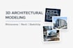 make 3d modeling architecture with rhinoceros, revit, sketchup