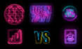 create stunning neon logo animation