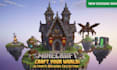 build minecraft builder, minecraft castle, spawn, map, house, and lobby