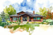 watercolor a house portrait