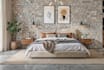 do modern 3d bedroom interior design with realistic 3d rendering