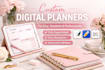etsy digital planner, digital products, hyperlinked planner