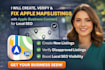 create, verify and fix apple maps listing apple business connect for local SEO