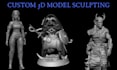sculpt 3d dnd, 3d characters, figurine, 3d creatures model stl for 3d printing