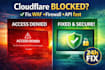 cloudflare blocking your site I fix errors, waf, firewall and API fast