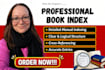 create professional book index