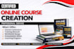 create online course content, course outline, course curriculum for any course
