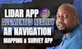 ar navigation app lidar mapping app and survey app, augmented reality gps ar app